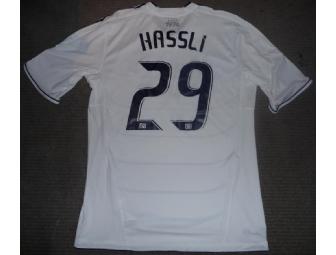 2011 jersey worn by Eric Hassli