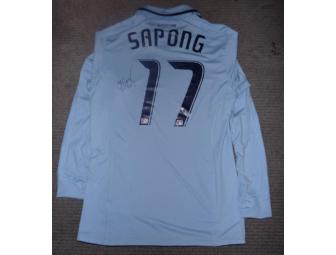2011 jersey autographed by C.J. Sapong