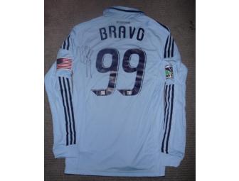 2011 jersey autographed by Omar Bravo