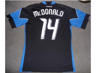 2011 jersey worn by Brandon McDonald
