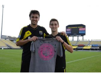 2012 Columbus Crew  signed MLS Breast Cancer Awareness t-shirt