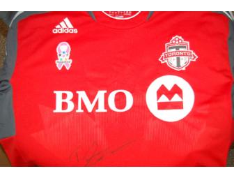 Toronto FC 2012 Breast Cancer Awareness jersey signed by Danny Koevermans