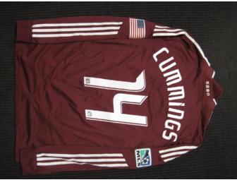 Colorado Rapids 2012 Breast Cancer Awareness jersey signed by Omar Cummings