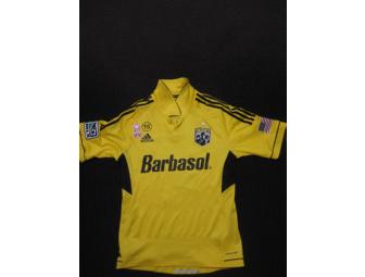 Columbus Crew 2012 Breast Cancer Awareness jersey signed by Chad Marshall