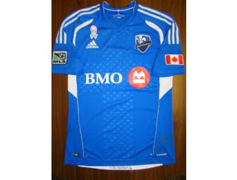 Montreal Impact 2012 Breast Cancer Awareness jersey signed by Davy Arnaud