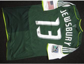 Portland Timbers 2012 Breast Cancer Awareness jersey signed by Jack Jewsbury - Photo 1
