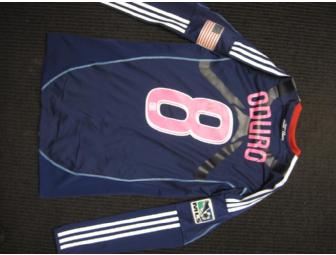 Chicago Fire 2012 Breast Cancer Awareness jesrey signed by Dominic Oduro