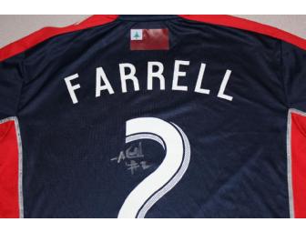Andrew Farrell #2 navy jersey w/ leukemia awareness ribbon