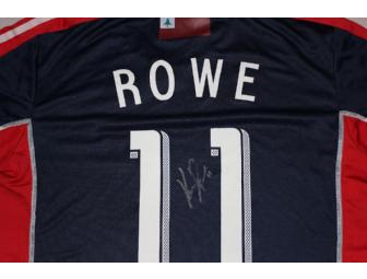 Kelyn Rowe #11 navy jersey w/ leukemia awareness ribbon