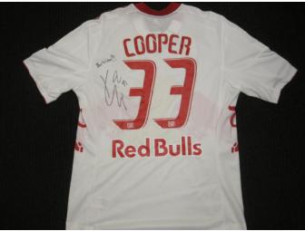 New York Red Bulls 2012 Breast Cancer Awareness jersey signed by Kenny Cooper