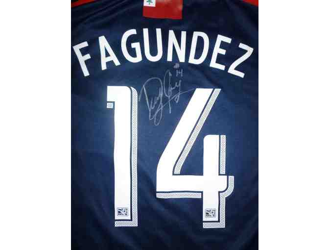 Diego Fagundez Game-Worn, Autographed Jersey