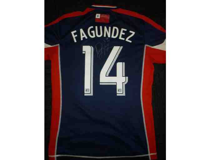 Diego Fagundez Game-Worn, Autographed Jersey