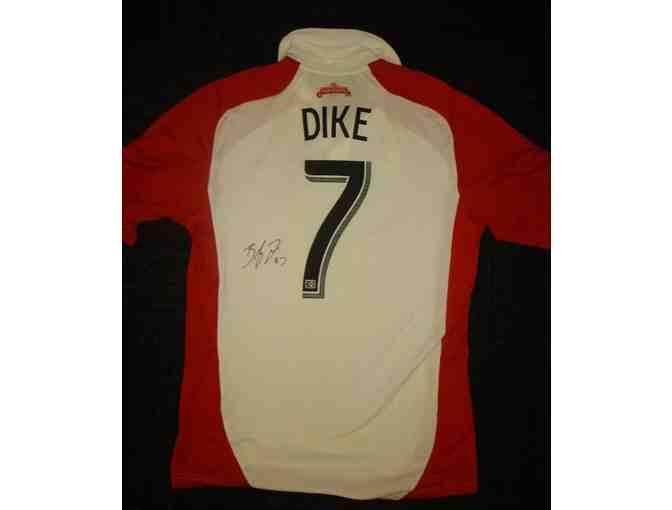 Bright Dike Game-Worn, Autographed Jersey