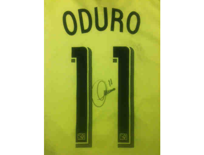 Dominic Oduro Game-Worn, Autographed