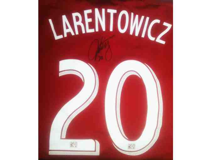 Jeff Larentowicz Game-Worn, Autographed Jersey