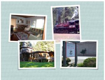 Enjoy Helen's House in Mendocino for 3 Days. Ride the Skunk Train & Dine at North Coast Brewery too!