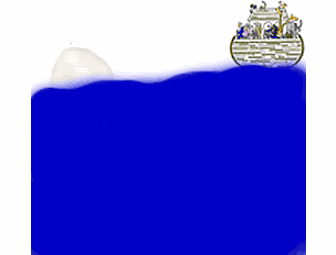 Handmade Wooden 'Sanctuary' Ark, Mr. & Mrs. Noah, & the Animals