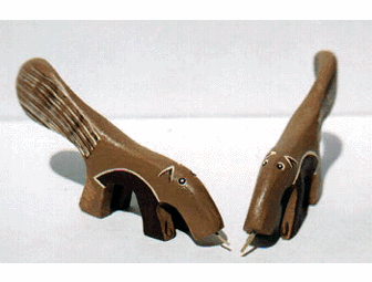 Handmade Wooden 'Sanctuary' Ark, Mr. & Mrs. Noah, & the Animals