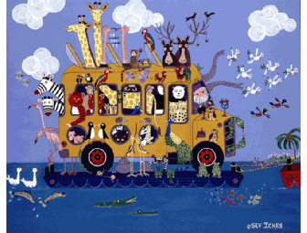 A Fanciful Serigraph of 'Jungle Buddies' by world class artist Sev Ickes