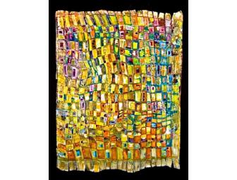 Woven Dreamscape, Painted Paper Weaving