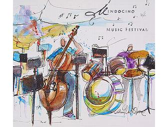 Particia Osborne Sketch of Music Festival, 'Evening Concert'