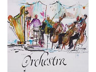 Particia Osborne Sketch of Music Festival, 'Evening Concert'