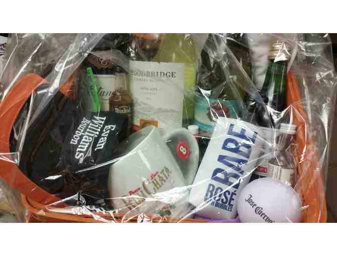 Wine & Spirits Gift Basket - courtesy Orvis Street Discount Wine & Liquors