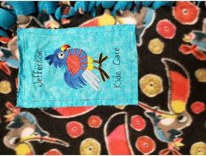 'Toucan' fleece blanket courtesy of Jefferson Kids Care