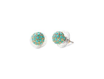 Stella & Dot Light Bracelet & Soiree Studs Turquoise & (Optional) Trunk Show