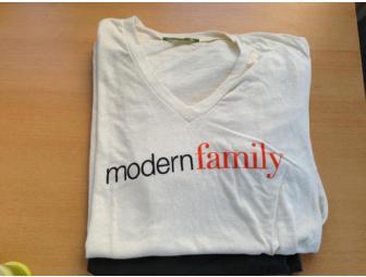 'Modern Family' DVDs, signed cast photo and T-shirts
