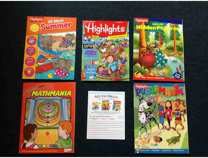 Highlights for Children Package #2 (kids ages 6-12)