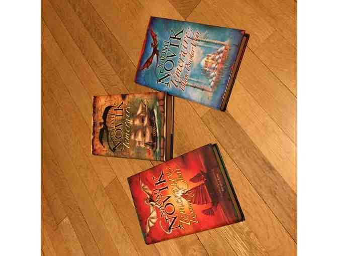 Signed UK Hardcovers of First 3 Temeraire novels by Naomi Novik