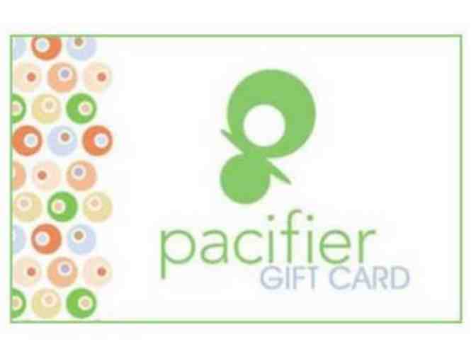 Pacifier - $25 gift card + baby body suit
