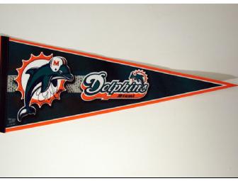 Miami Dolphins Banner- Autographed