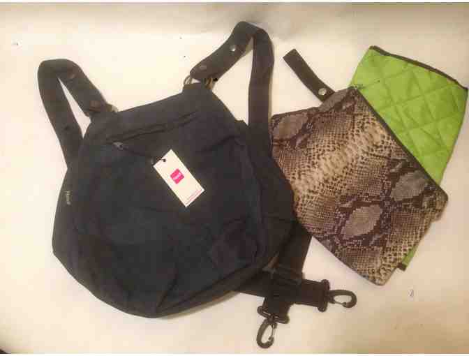 Navy Convertible Diaper Bag