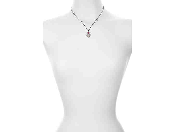 Zsa Zsa Ruby Hamsa Necklace