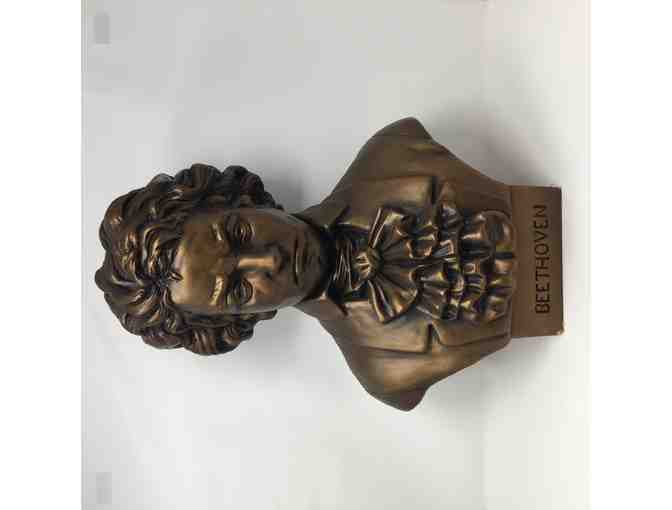 Ludwig Van Beethoven Cold Cast Bronze Statue Vintage Figurine
