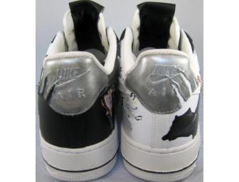 Handpainted Nike Sneakers Autographed by Ryan Reynolds
