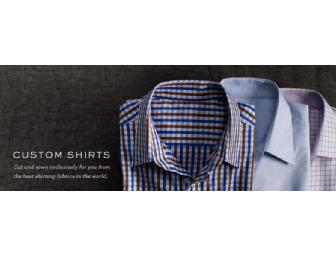 $100 gift certifcate toward a men's custom shirt