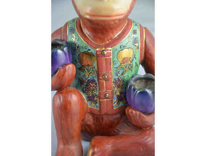 Hand painted Ceramic Monkeys by International Artist Faith Schwartz