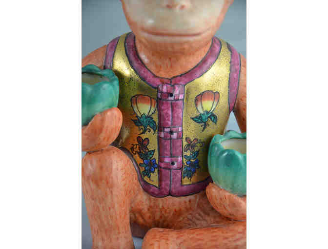 Hand painted Ceramic Monkeys by International Artist Faith Schwartz