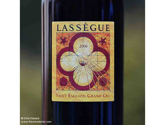 Bottle of 2006 Chateau Lassegue Saint-Emilion Grand Cru in box