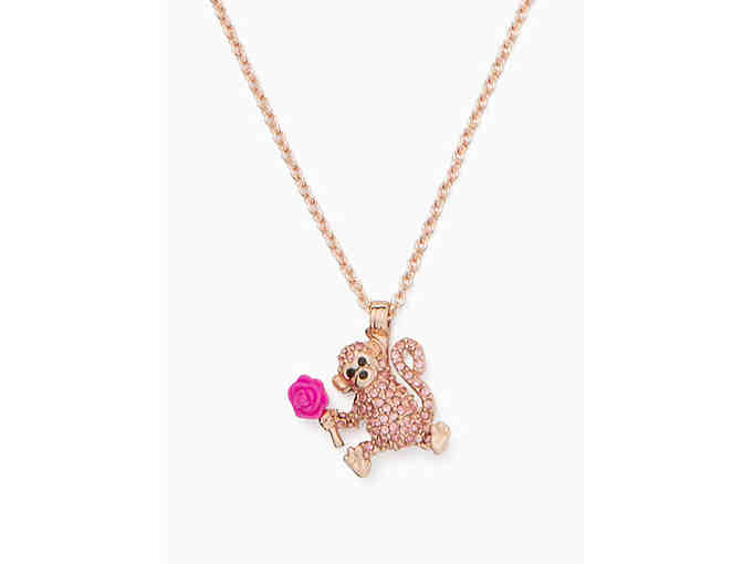Kate Spade Monkey Necklace, Earrings, and Keychain