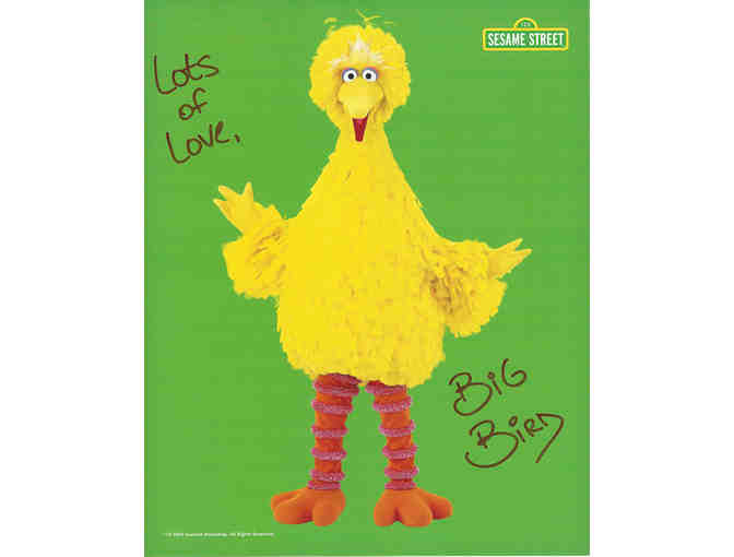 Autographed Photo and Feather from Big Bird