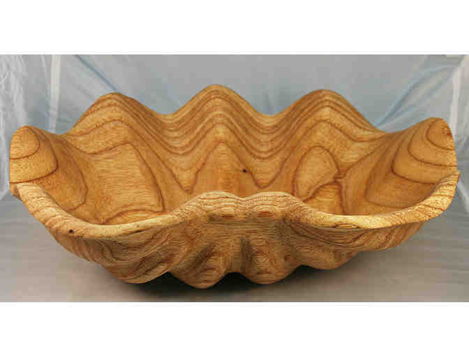 Handcarved Balinese Wooden Shell Bowl