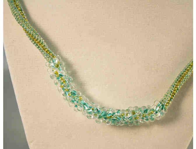 Beautiful Beaded Necklace by Damselfly Jewelry Artist Martha J. Totten
