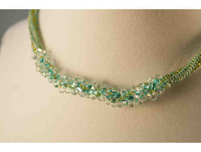 Beautiful Beaded Necklace by Damselfly Jewelry Artist Martha J. Totten