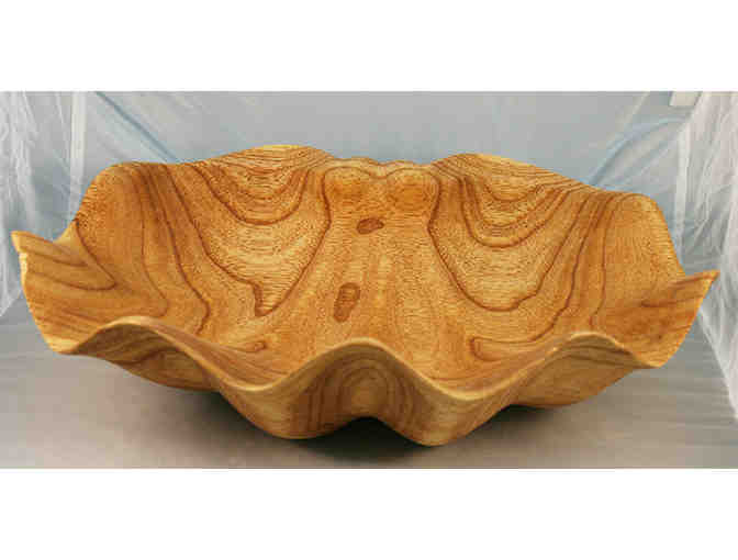 Handcarved Balinese Wooden Shell Bowl