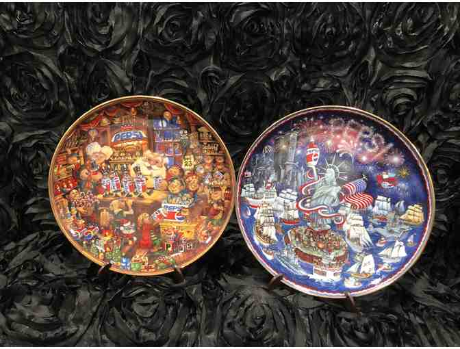 Franklin Mint Pepsi Cola Plate Holiday Collection by artist Bill Bell