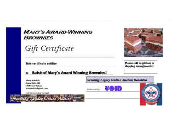 Mary's Award-Winning Mint Brownies